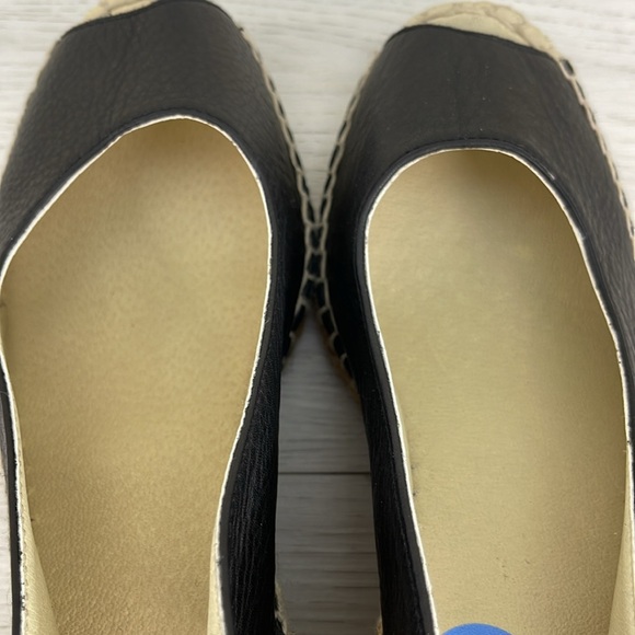 NWOT Fabiolas Espadrilles Black Leather Upper - Picture 8 of 11